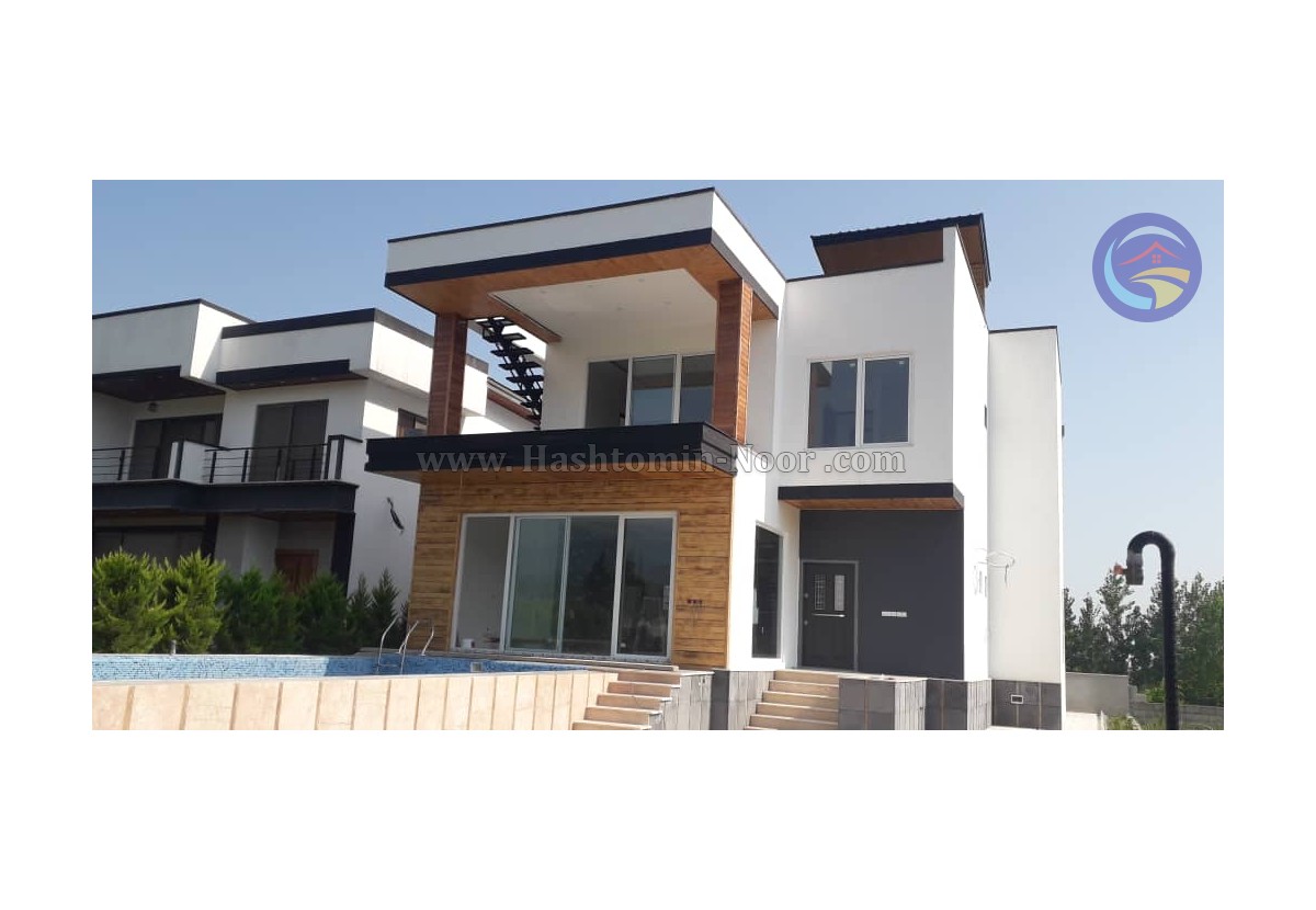 دوبلکس نما مدرن با سند و استخر چهار فصل نور